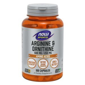 NOW Foods Arginine & Ornithine 100 kaps.