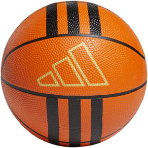 adidas 3-STRIPES RUBBER MINI Mini basketbalová lopta, oranžová, veľkosť 3