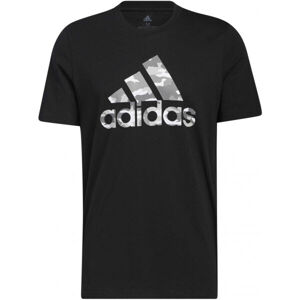 adidas CAMO BOS TEE Pánske tričko, čierna, veľkosť M