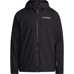 adidas TERREX MULTY 2L RAIN JACKET Pánska outdoorová bunda, čierna, veľkosť