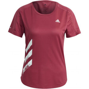 adidas RUN IT TEE 3S W Dámske športové tričko, ružová, veľkosť