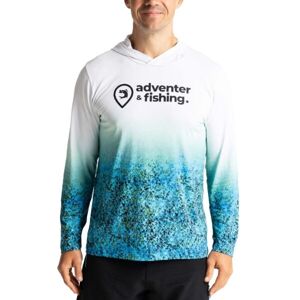ADVENTER & FISHING Pánske funkčné hooded UV tričko Pánske funkčné hooded UV tričko, svetlomodrá, veľkosť M