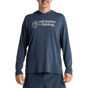 ADVENTER & FISHING Pánske funkčné hooded UV tričko Pánske funkčné hooded UV tričko, tmavo modrá, veľkosť XL