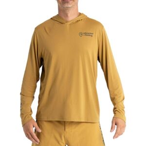 ADVENTER & FISHING Pánske funkčné hooded UV tričko Pánske funkčné hooded UV tričko, hnedá, veľkosť XL