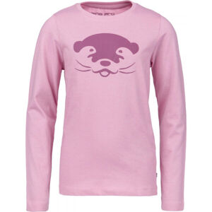 ALPINE PRO ANSLO Dievčenské tričko, ružová, veľkosť 128-134
