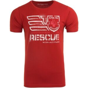 ALPINE PRO RUTLAND Pánske tričko, červená, veľkosť L