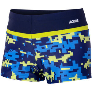 Axis NOHAVIČKOVÉ CHLAPČENSKĚ PLAVKY TETRIS Chlapčenské plavecké šortky, tmavo modrá, veľkosť 128