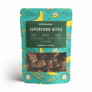 The Protein Works Superfood Bites 140 g banánové kakao