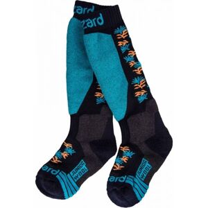 Blizzard ALLROUND WOOL SKI SOCKS JR Detské lyžiarske ponožky, čierna, veľkosť 30-32