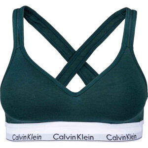 Calvin Klein BRALETTE LIFT Dámska podprsenka, tmavo zelená, veľkosť XS