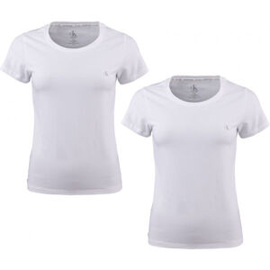 Calvin Klein S/S CREW NECK 2PK Dámske tričko, biela, veľkosť XS