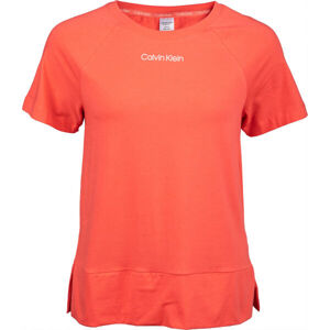 Calvin Klein S/S CREW NECK Dámske tričko, lososová, veľkosť S