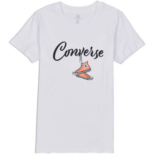 Converse HANGIN OUT CHUCK CLASSIC TEE Dámske tričko, biela, veľkosť XS
