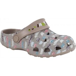 Coqui LITTLE FROG PRINTED Detské sandále, sivá, veľkosť 31/32