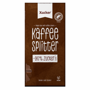 Xucker Vegánska čokoláda s kúskami kávy 10 x 80 g