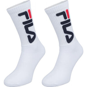 Fila UNISEX TENNIS 2P Unisex ponožky, biela, veľkosť 39 - 42