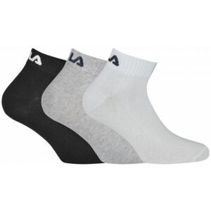 Fila QUARTER PLAIN SOCKS 3P Ponožky, čierna, veľkosť 43/46