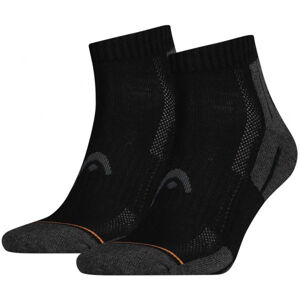 Head PERFORMANCE QUARTER 2PACK Športové ponožky, čierna, veľkosť 39 - 42