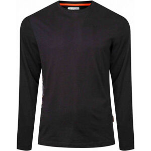 Kappa LOGO MILEV Pánske tričko s dlhým rukávom, čierna, veľkosť L