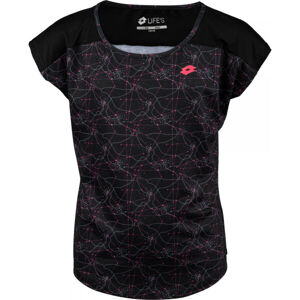 Lotto CHRENIA Dievčenské športové tričko, čierna, veľkosť 140-146