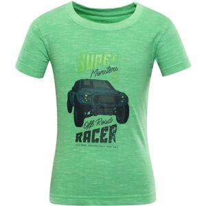 NAX JULEO Detské bavlnené tričko, zelená, veľkosť 140-146