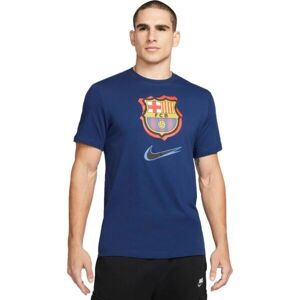 Nike FCB M NK CREST 92TRAP TEE Pánske futbalové tričko, tmavo modrá, veľkosť M