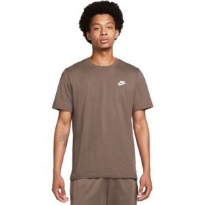 Nike SPORTSWEAR CLUB Pánske tričko, hnedá, veľkosť