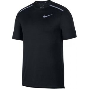 Nike NK DRY MILER TOP SS Pánske bežecké tričko, čierna, veľkosť M