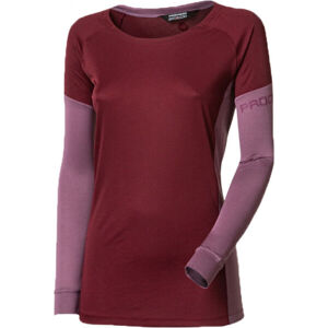 PROGRESS PATRONA Dámske bežecké tričko s dlhým rukávom, fialová, veľkosť S