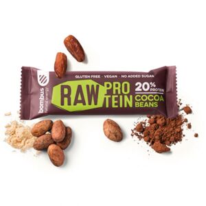 BOMBUS Raw protein bar 20 x 50 g kakaové bôby