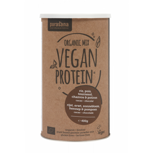 Purasana Vegan Protein Mix BIO 400 g čokoláda
