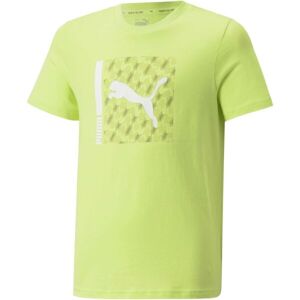 Puma ACTIVE SPORT TEE Detské tričko, svetlo zelená, veľkosť 164