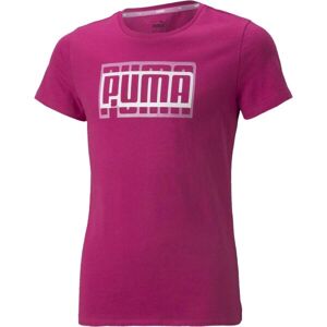 Puma ALPHA TEE G Dievčenské tričko, ružová, veľkosť 128