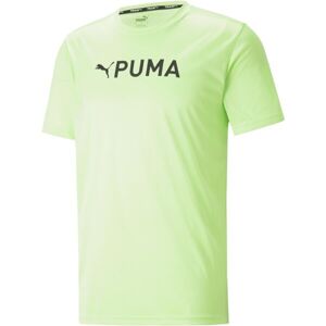 Puma FIT LOGO TEE - CF GRAPHIC Pánske športové tričko, žltá, veľkosť L