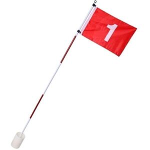 PURE 2 IMPROVE FLAG POLE SET Golfová vlajka, biela, veľkosť os