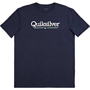 Quiksilver TROPICAL LINES SS Pánske tričko, tmavo modrá, veľkosť M