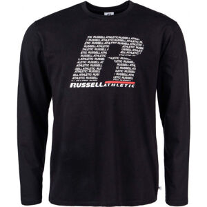 Russell Athletic L/S CREWNECK TEE SHIRT Pánske tričko, čierna, veľkosť S