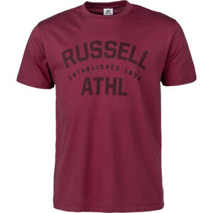 Russell Athletic S/S TEE Pánske tričko, vínová, veľkosť M
