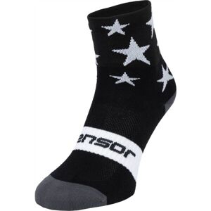 Sensor STARS Cyklistické ponožky, čierna, veľkosť