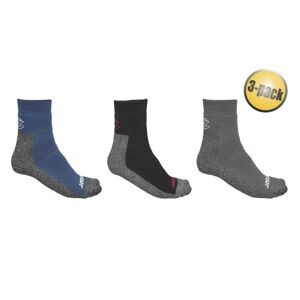 Sensor TREKING 3-PACK Trekové ponožky, sivá, veľkosť 3-5