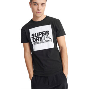 Superdry JPN BLOCK TEE Pánske tričko, čierna, veľkosť XL