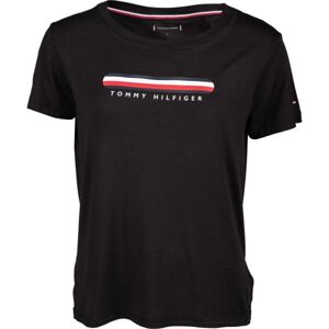 Tommy Hilfiger SS TEE Dámske tričko, čierna, veľkosť L
