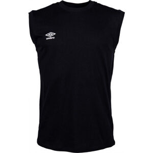 Umbro SMALL LOGO COTTON VEST Pánske tričko, čierna, veľkosť M