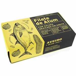 Aveiro Tuniakové filety v olivovom oleji mexicky šalát 25 x 120 g mexický šalát
