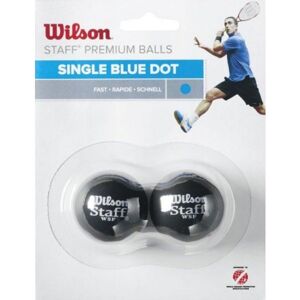 Wilson STAFF SQUASH 2 BALL BLU DOT Squashová loptička, čierna, veľkosť os
